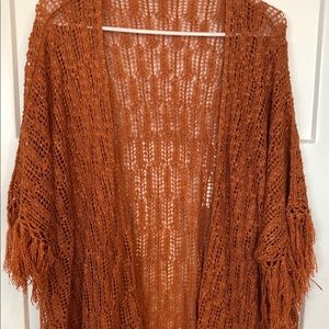 Women’s rust colored cardigan